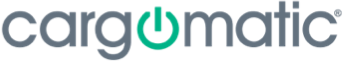 Cargomatic logo featuring the word "cargomatic" with a green power button icon.