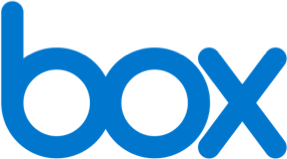 Box logo, blue text "box" on black background.